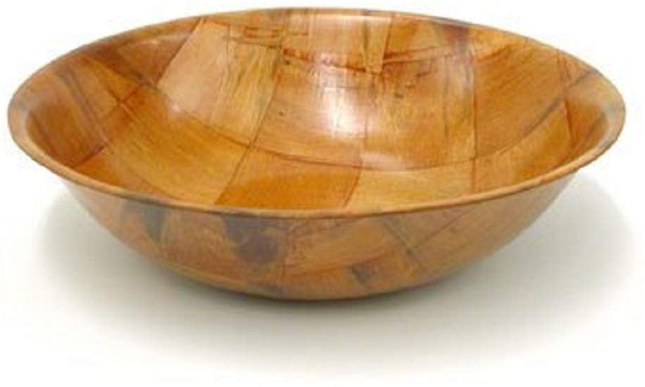 Winco WWB-12 Wooden Woven Salad Bowl， 8-inch