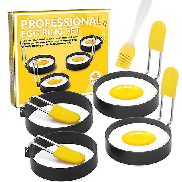 Egg Ring For Frying Eggs And English Muffin - Round Egg Shaper Mold With Anti-scald Handle