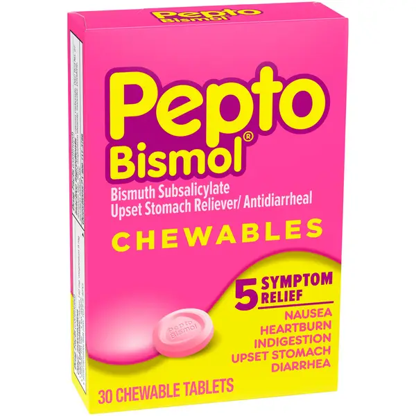 Pepto Bismol 30 Count Antacid Tablets