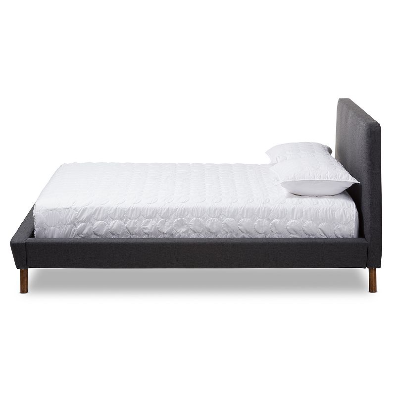 Baxton Studio Sinclaire Dark Grey Queen Bed