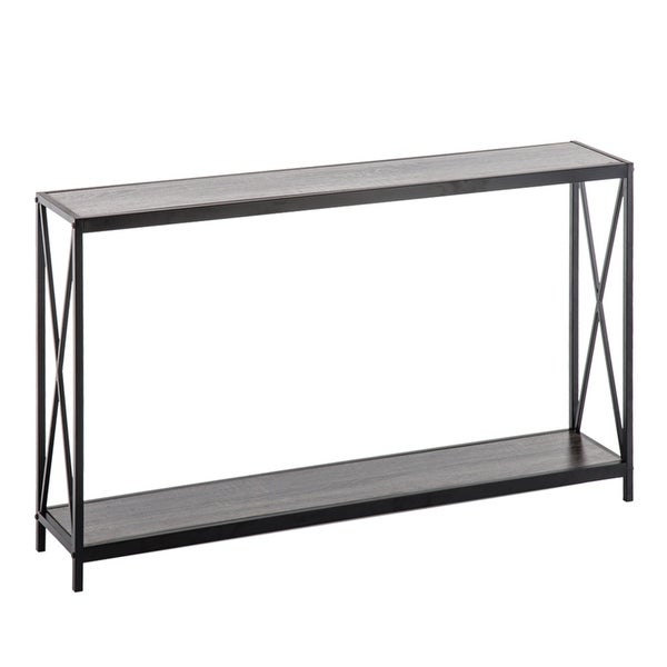 Triamine Board Cross Iron Frame Console/ Sofa Table