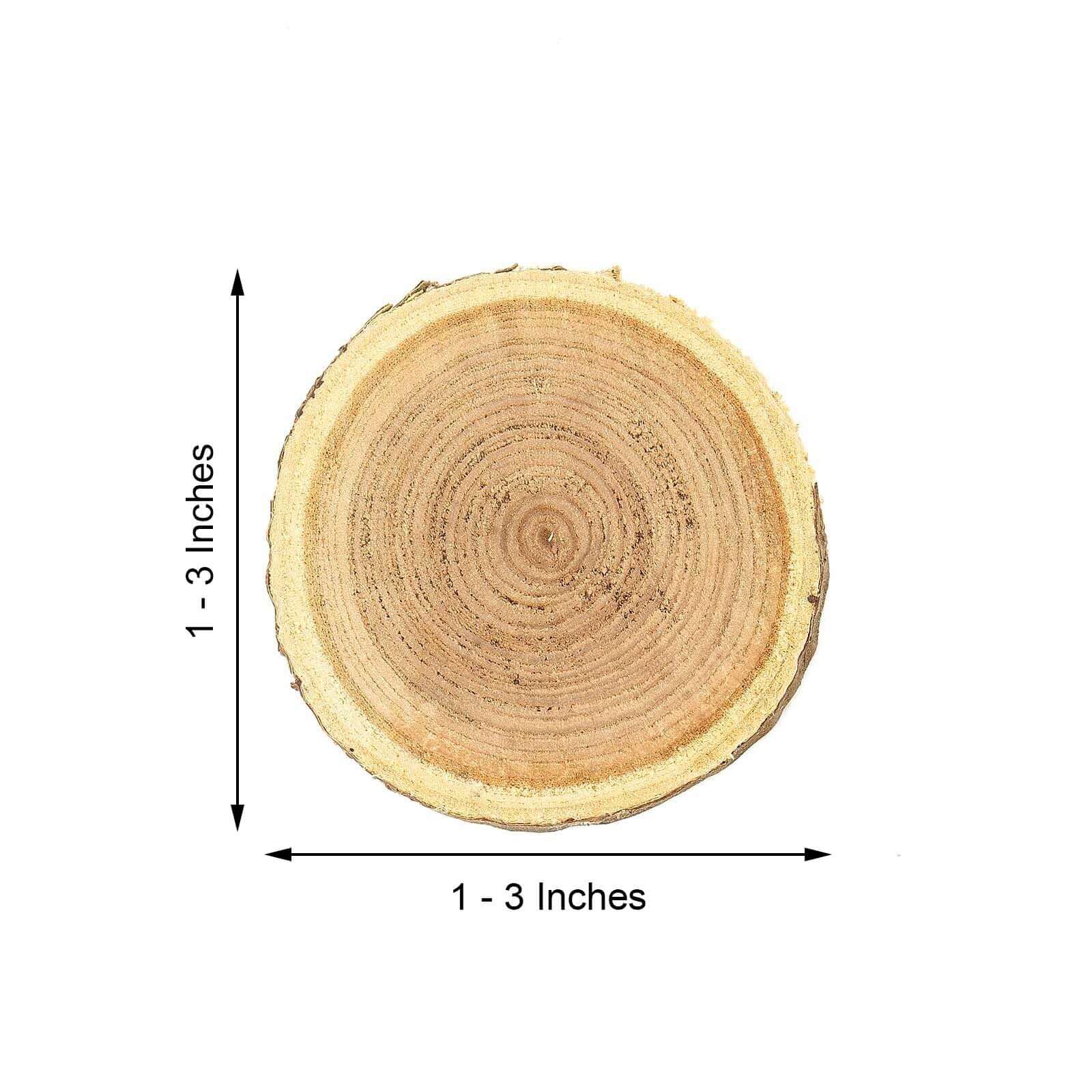 Rustic Cedar Wood Slices, Wedding Table Scatters 5 oz