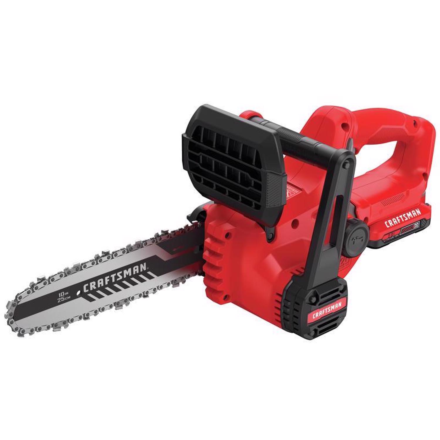 Craftsman V20 CMCCS610D1 10 in. Battery Chainsaw Kit (Battery \u0026 Charger)