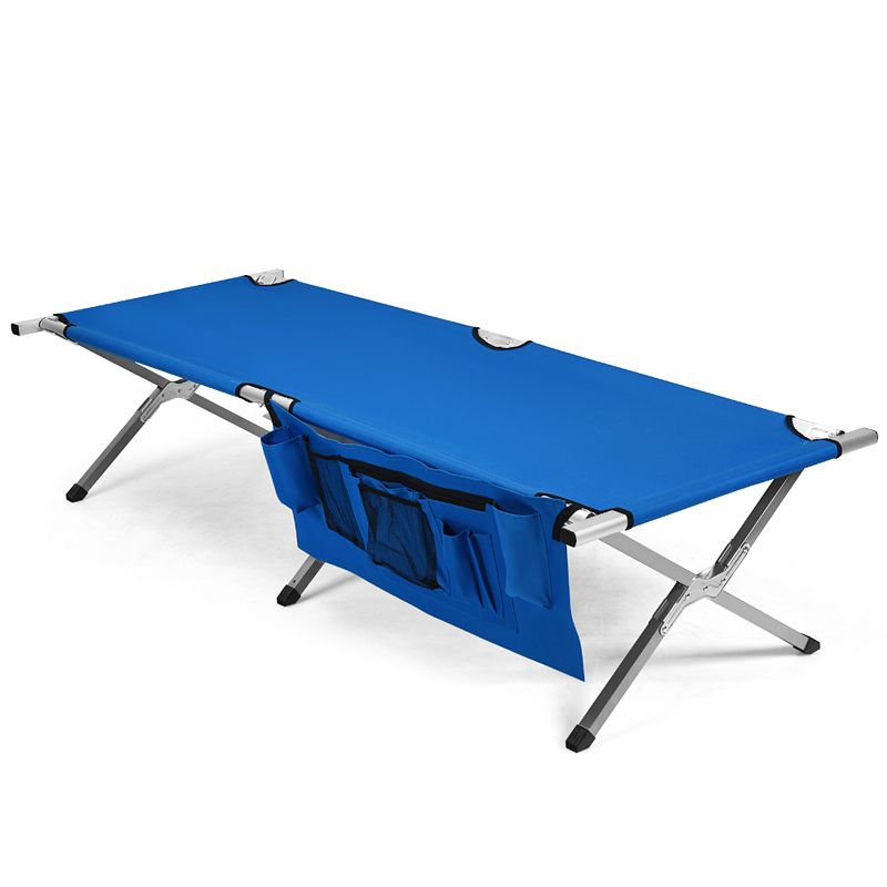 Folding Camping Cot Heavy-duty Camp Bed with Carry Bag