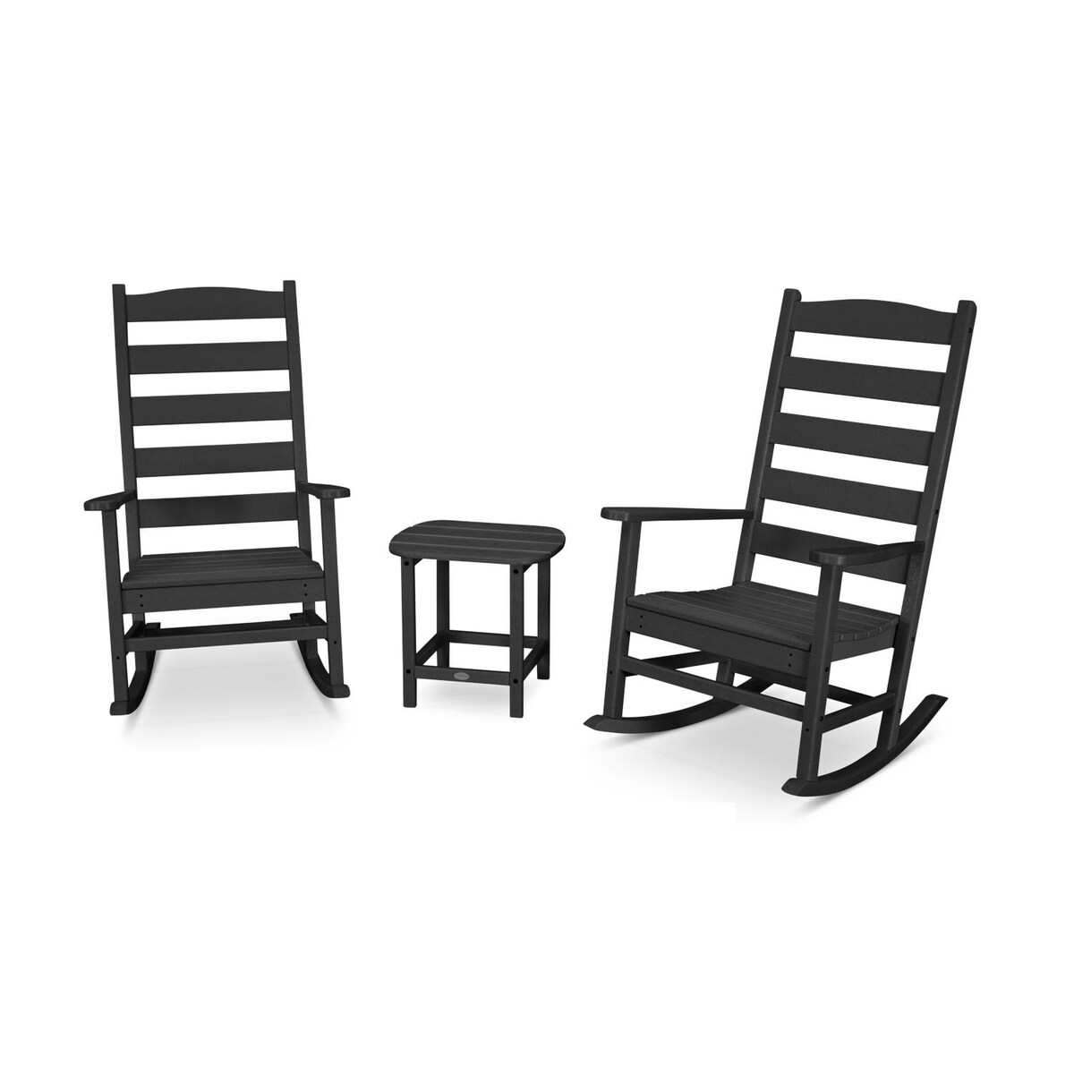 POLYWOOD Shaker 3-Piece Porch Rocking Chair Set