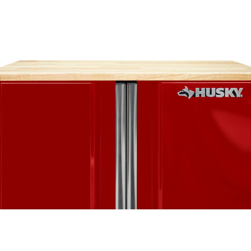 Husky G2802BR-US Ready-to-Assemble 24-Gauge Steel 2-Door Garage Base Cabinet in Red (28 in. W x 32 in. H x 18 in. D)