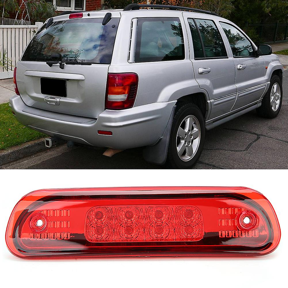 High Mount Brake Light Led Stop Lamps 55155140ab Fits For Jeep Grand Cherokee 1999-2004red