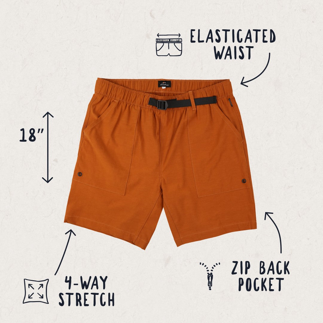 Adventure Organic All Purpose Short - Glazed Ginger