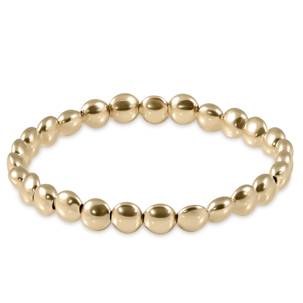 Enewton Designer  Honesty - 6mm Bead Bracelet - Gold