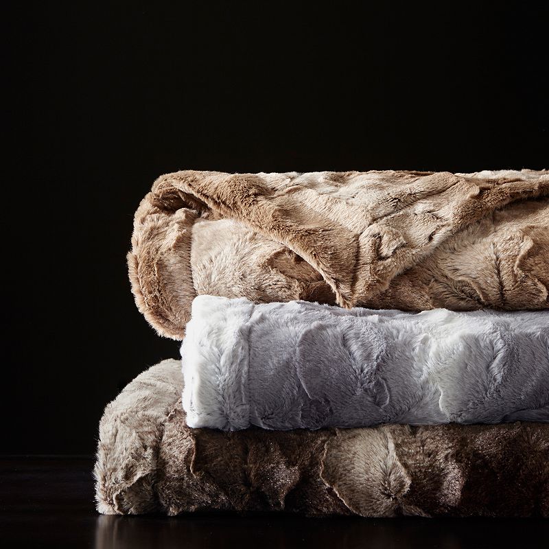 Madison Park Marselle Faux Fur Oversized Blanket