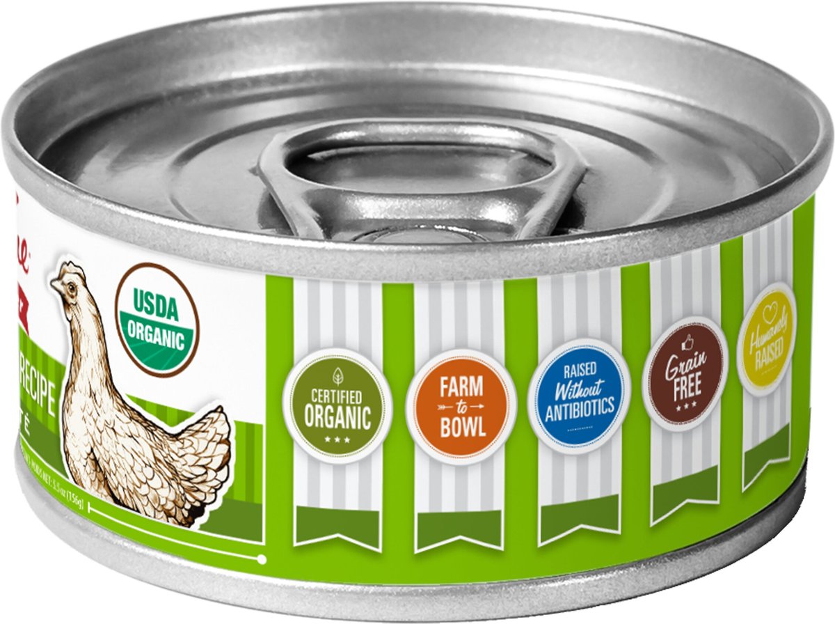 Tender and True Organic Chicken and Liver Recipe Grain- Free Canned Cat Food