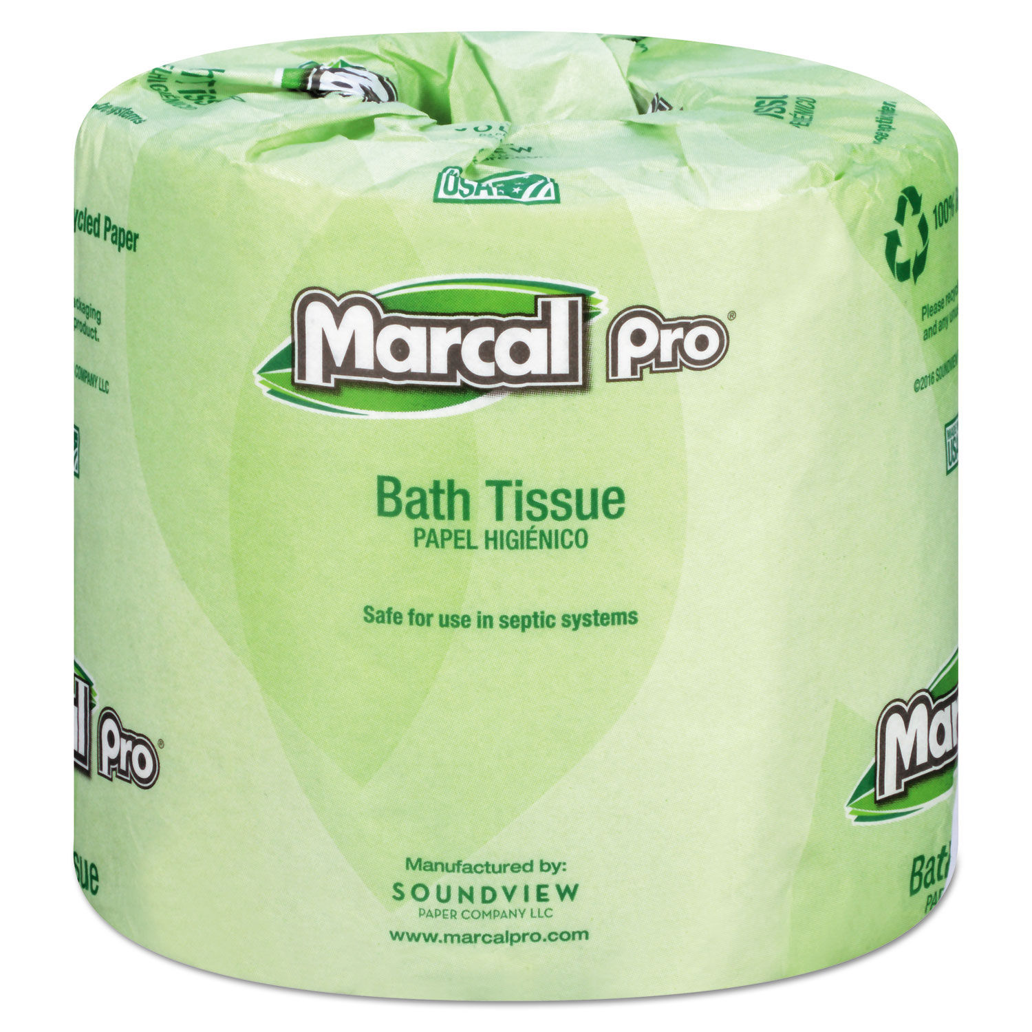 100% Recycled Bathroom Tissue by Marcal PROandtrade; MRC3001