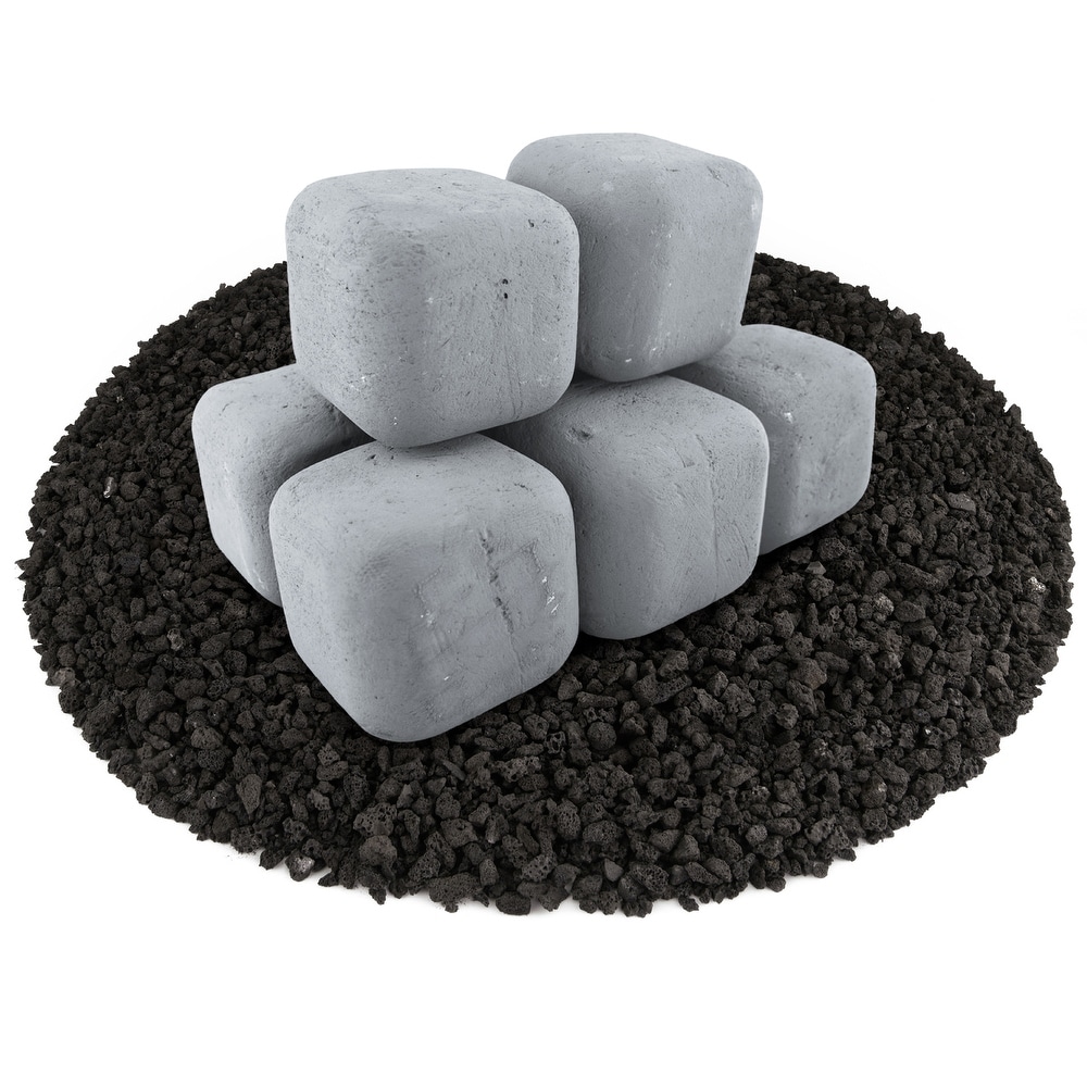 Ceramic Fire Squares  Fire Pit Accessory  Modern Decor for Indoor   Outdoor Fire Pits or Fireplaces