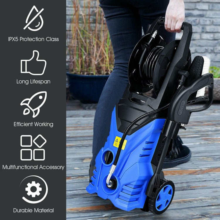 Professional 2030PSI Electric High Pressure Washer With Hose Reel