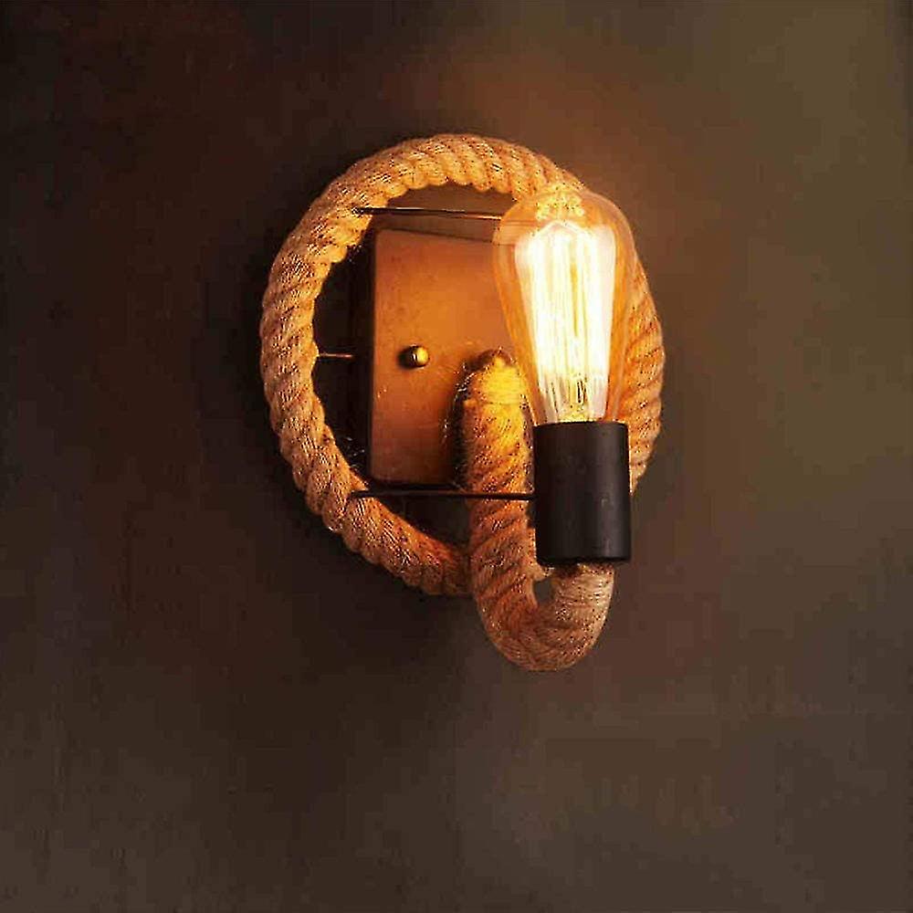 Retro American Style Hemp Shape Wall Lamp(no Light Source) [energy Class A+]