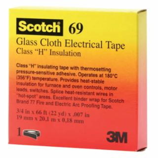 3M 500 100836 69 1/2X66 Glass Cloth Tape