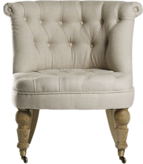 Amelie Slipper Chair   Traditional   Armchairs And Accent Chairs   by HedgeApple  Houzz