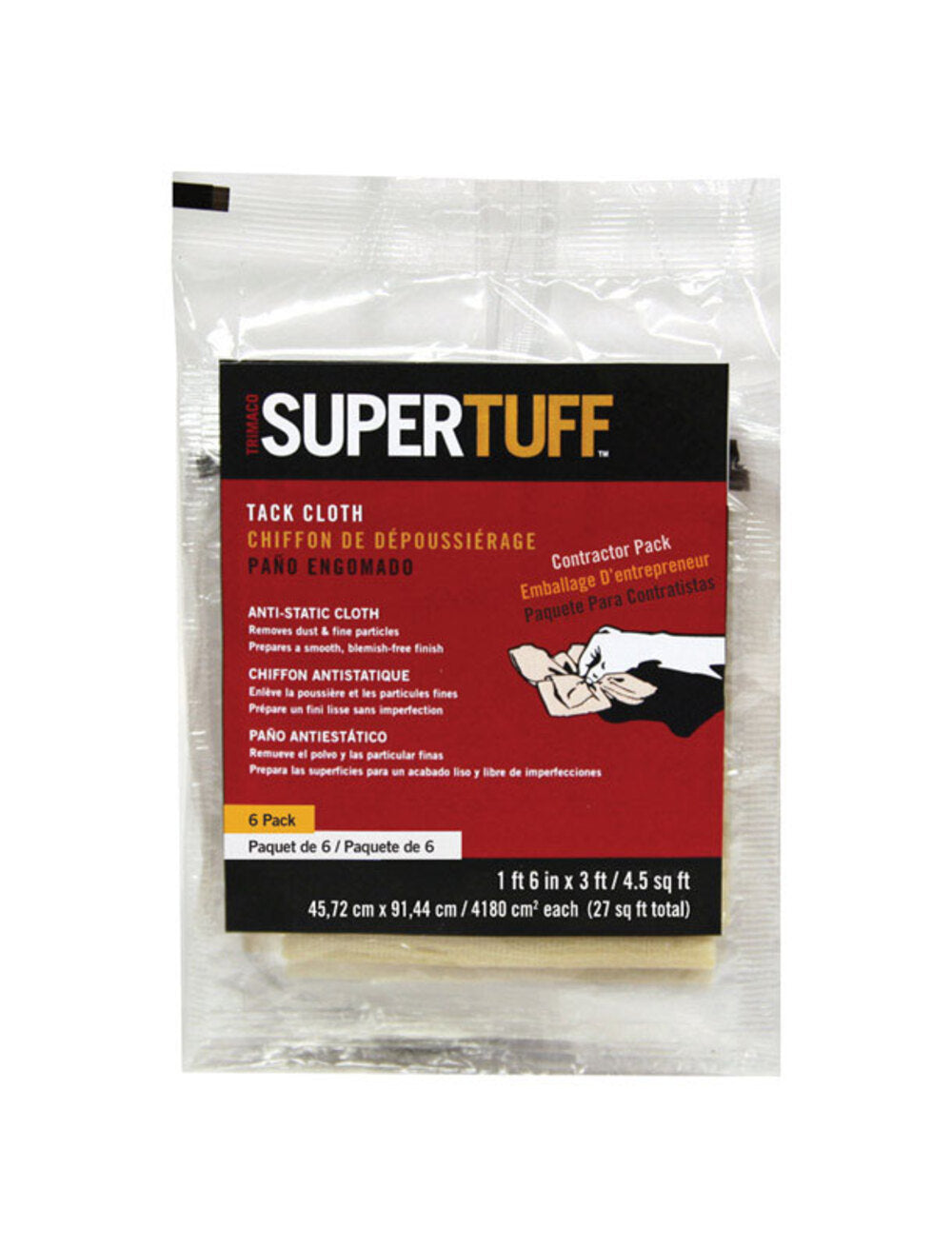 TACK CLOTH 6PK SUPERTUFF