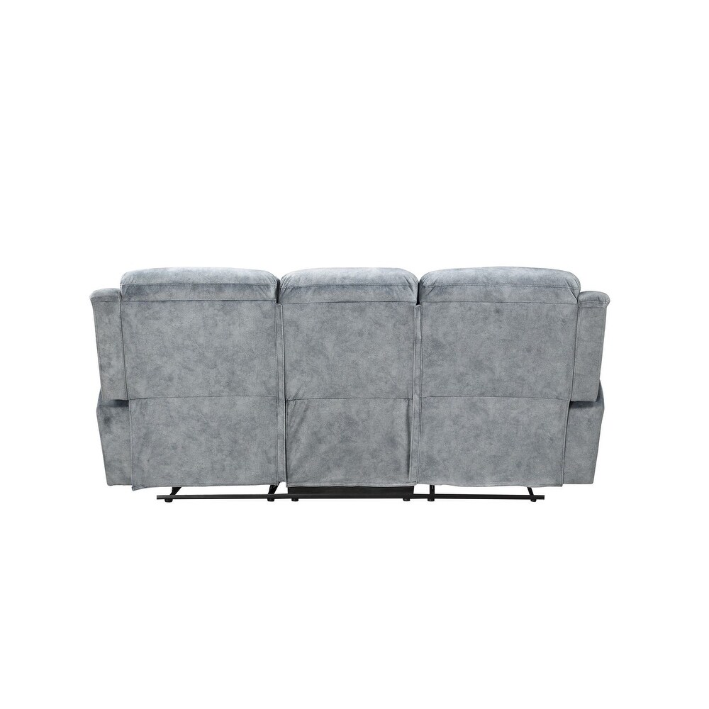 L shape Linen Fabric Sectional Sofa Set for Living Room Couch with Power Recliner Chair Sofa