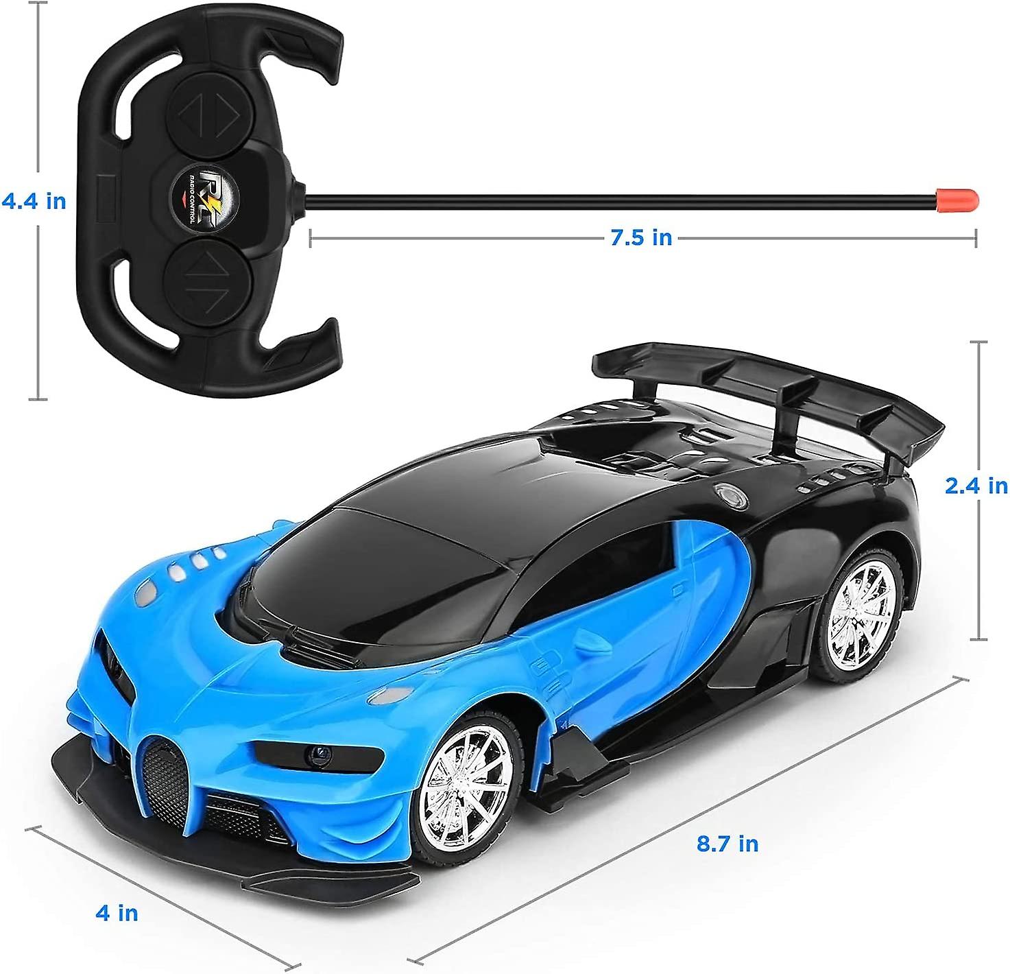 Remote Control Car For Kids - 1/16 Scale Electric Remote Toy Racing， With Led Lights Rechargeable High-speed Hobby Toy Vehicle， Rc Car Gifts For Age 3