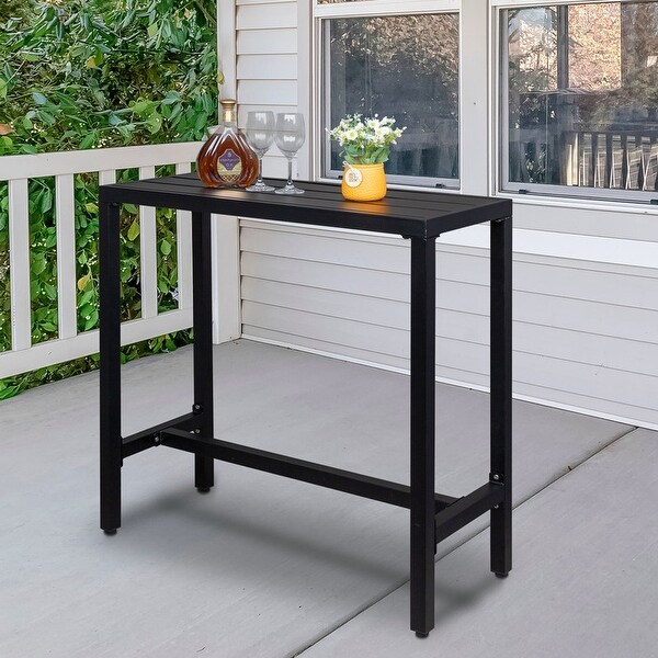 Outdoor Iron Bar Dining Table