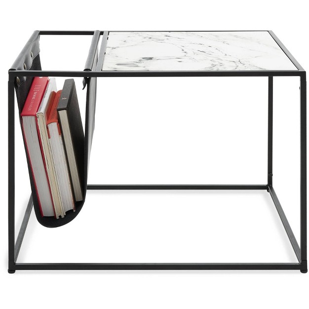 Wilson Magazine Storage End Table White Clickdecor