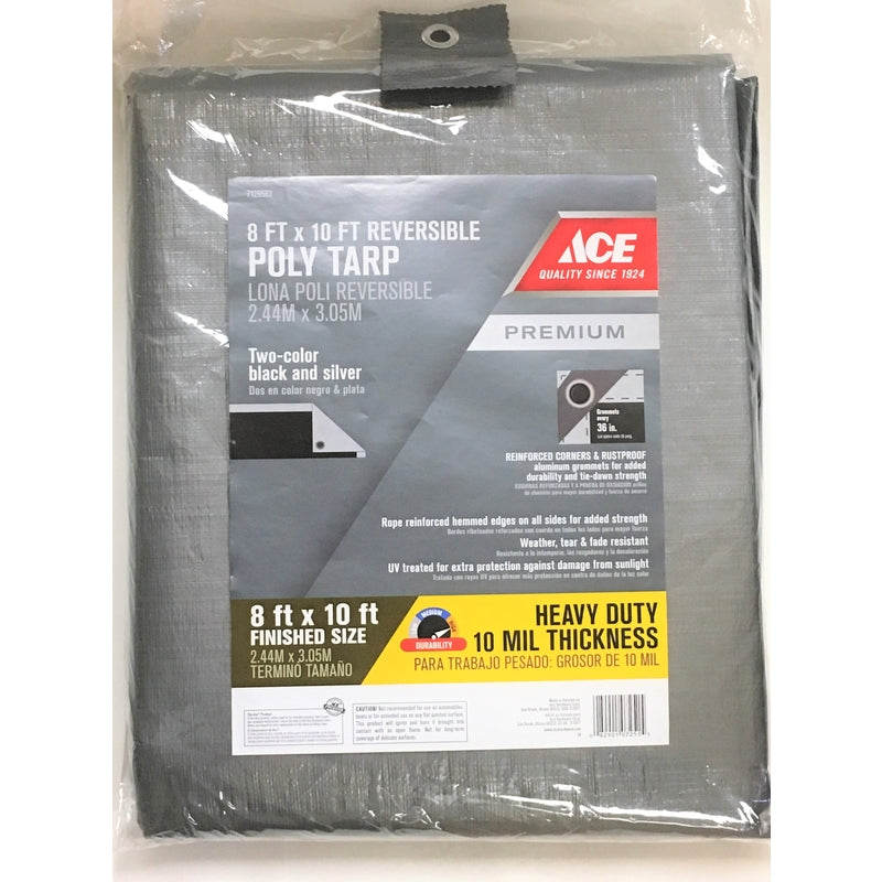 TARP SILVER/BLACK 8X10