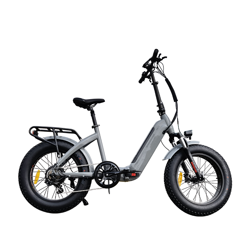 Lantu Ebike lightweight 48v 500w motor 20 inch step through folding electric fat tire e bike cycle for adults