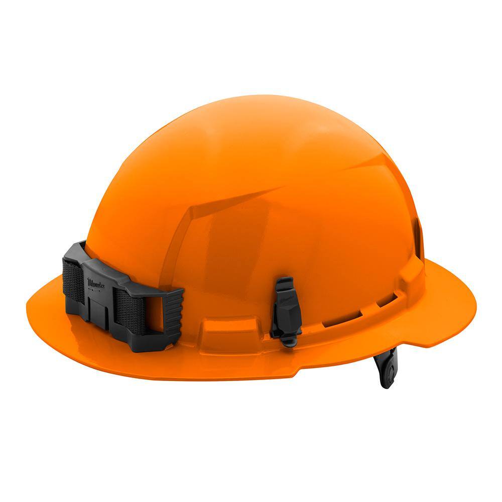 MW BOLT Orange Type 1 Class E Full Brim Non-Vented Hard Hat with 6-Point Ratcheting Suspension (5-Pack) 48-73-1133X5