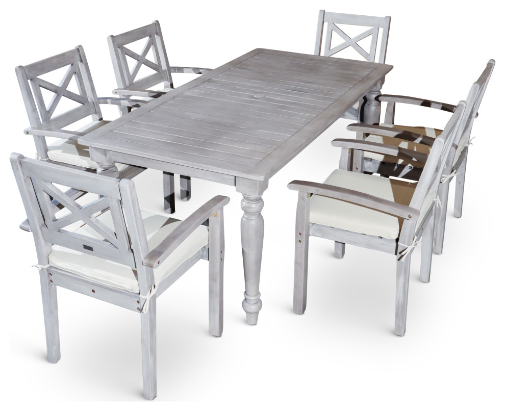 DTY Outdoor Living Castlewood Canyon Dining Set   French Country   Outdoor Dining Sets   by DTYStore  Houzz