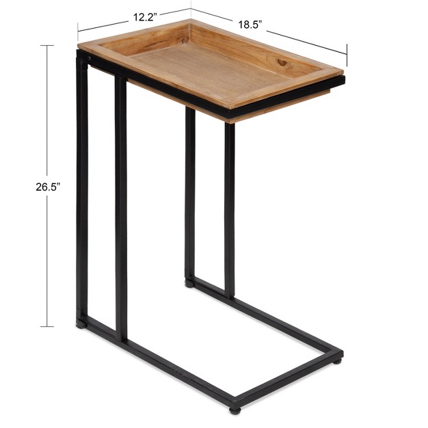 Kate And Laurel Lockridge Wood And Metal C table