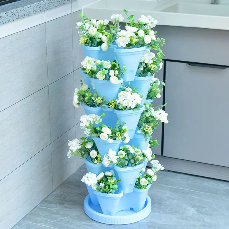 cheap garden supplies wholesale cheap vertical tower planter stand stacking planters strawberry planting pots