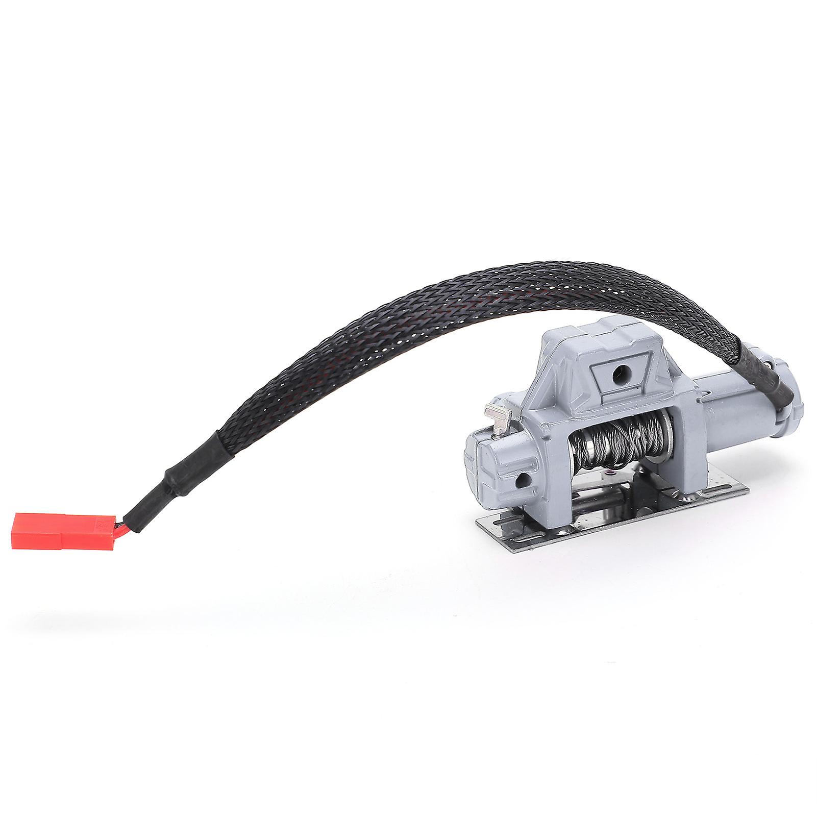 Rc Automatic Winch And Wireless Remote Controller Receiver Simulation For Axial Scx10 1/10 Rc Cargray