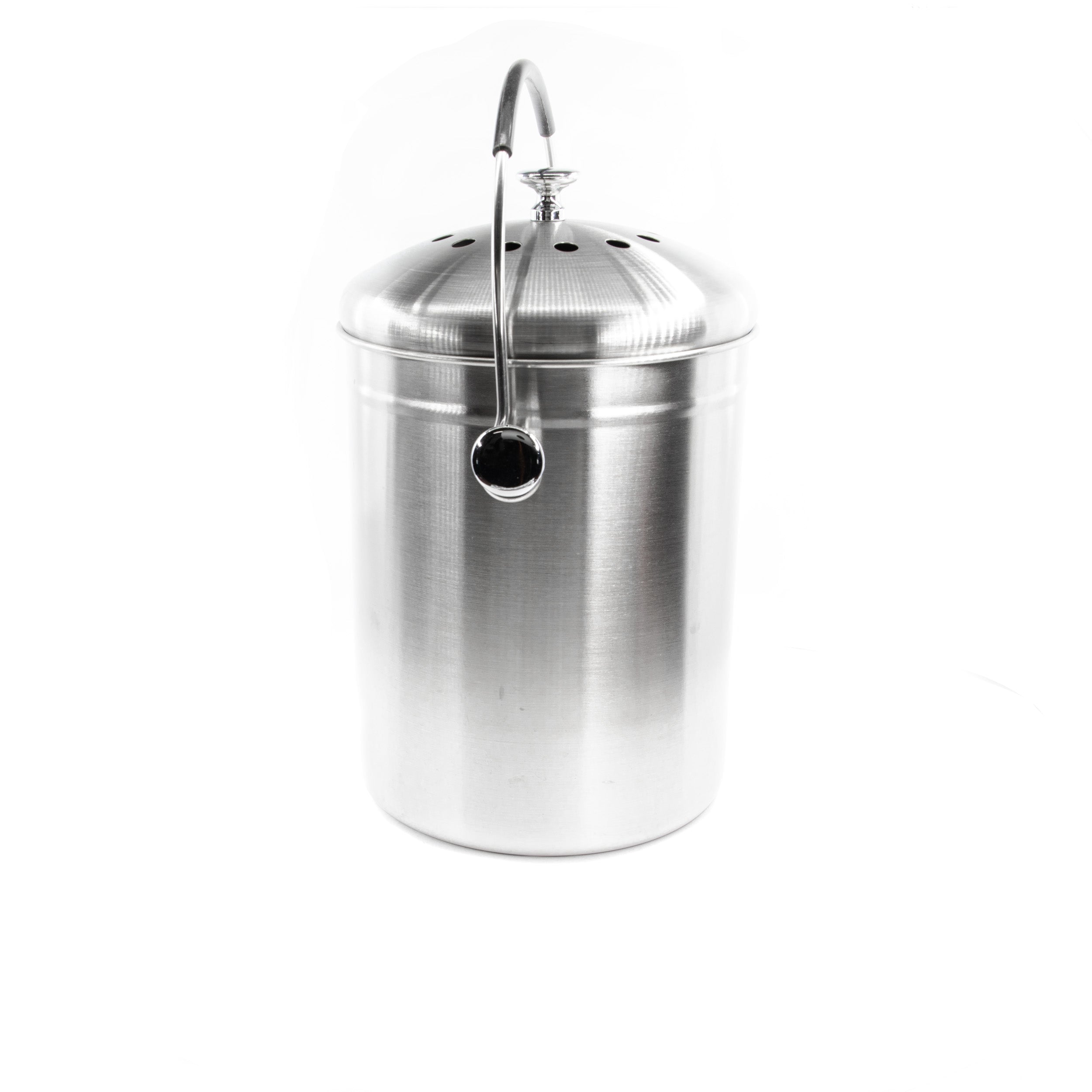 Countertop Compost Bin Stainless Steel 166 oz.