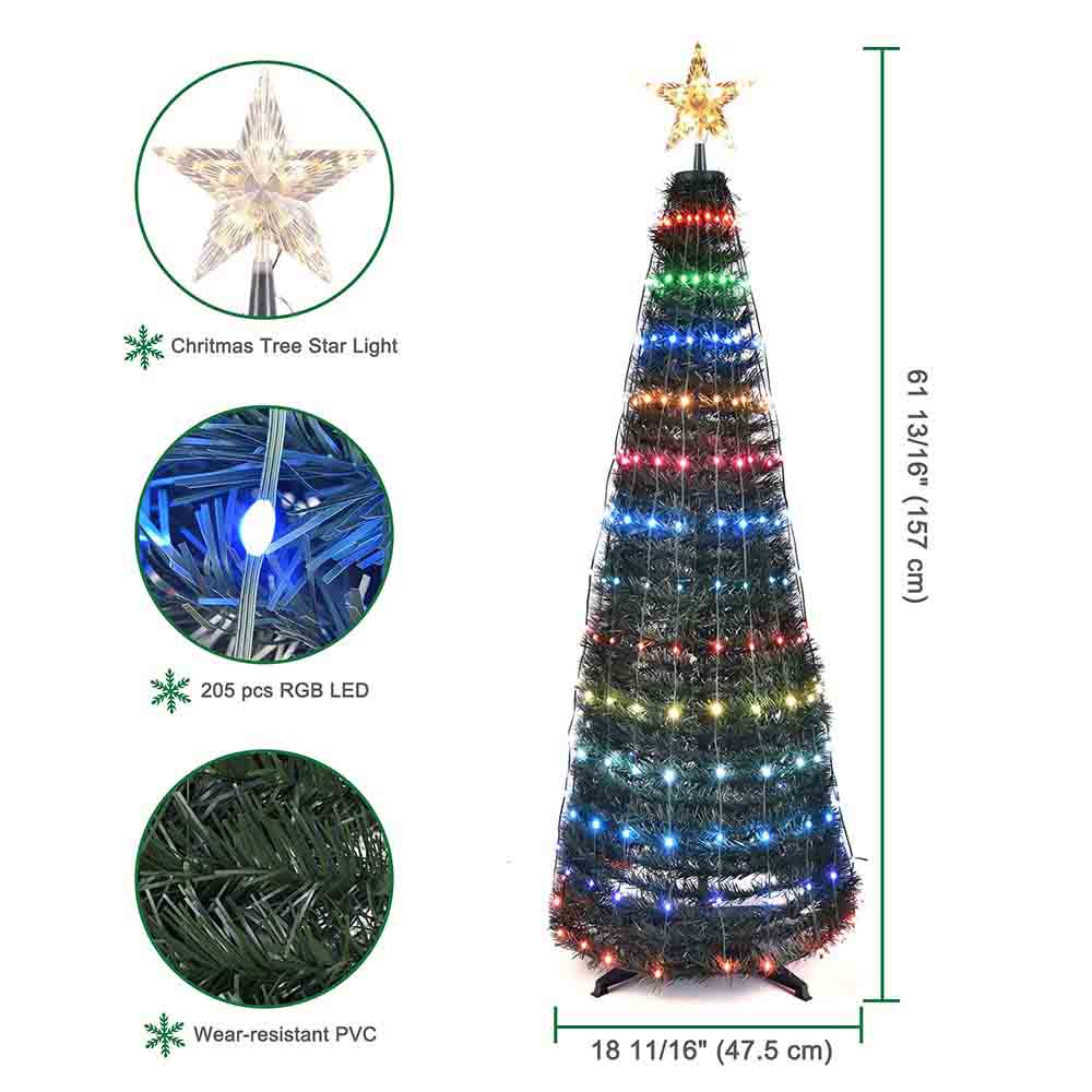 Yescom Pre-lit Artificial Christmas Tree Remote & APP Control