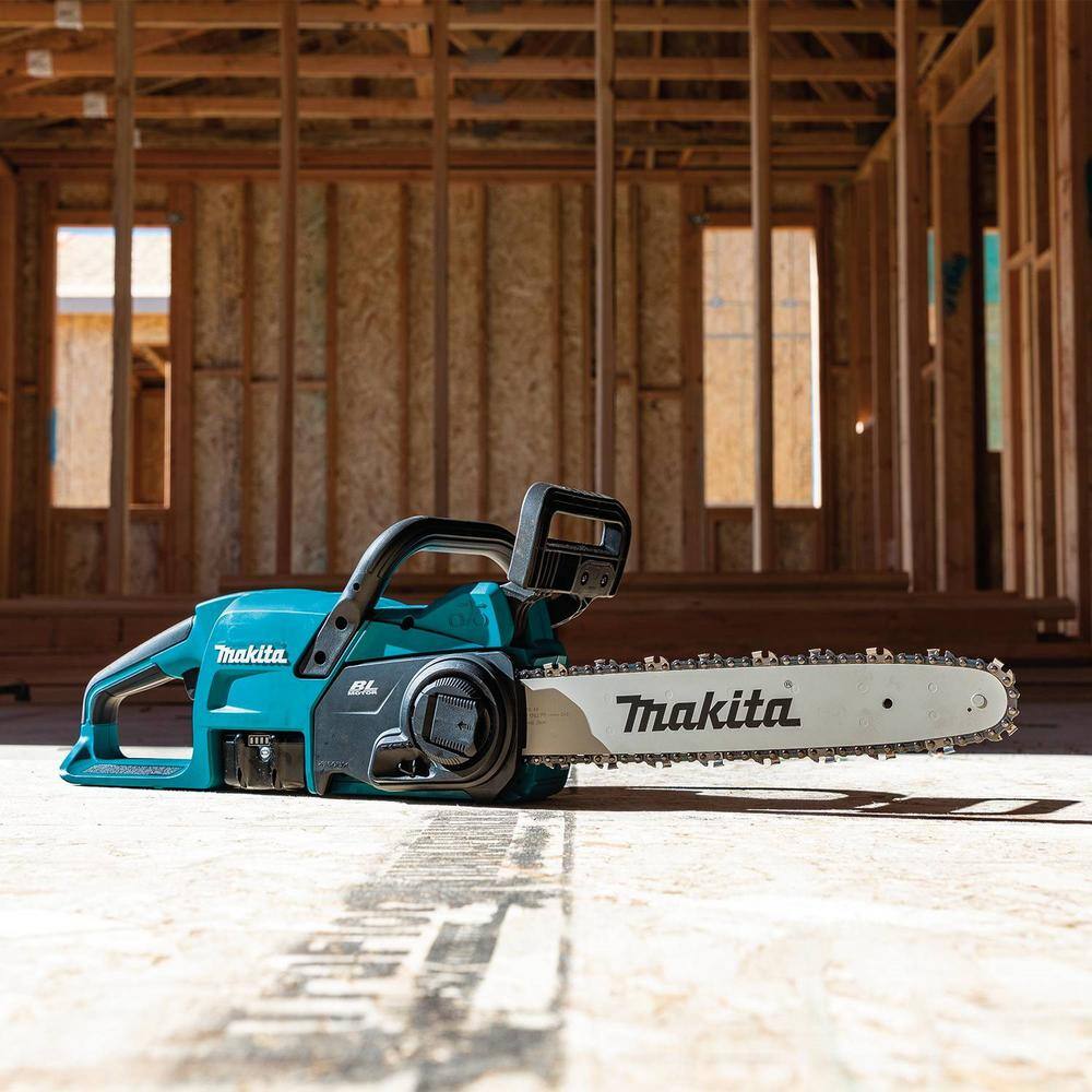 Makita LXT 14 in. 18V Lithium-Ion Brushless Electric Battery Chainsaw Kit (4.0 Ah) XCU11SM1