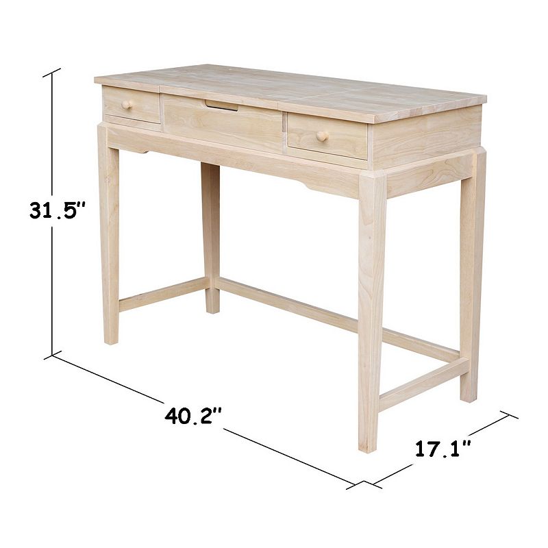 International Concepts 2-piece Vanity Table and Bench Set