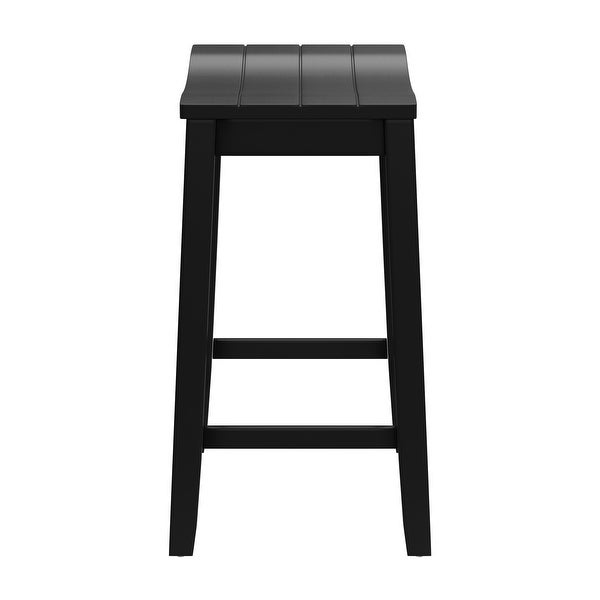 Wood Spectrum 2-Pc Adjustable Swivel Stool Set， Black and Chrome