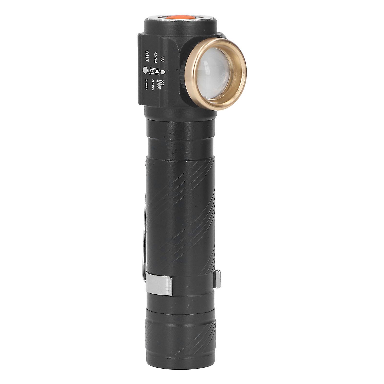 Detachable Headlamp Flashlight Hard Light 4 Gears Light Telescopic Zoom USB Rechargeable Portable LED Head Flashlight