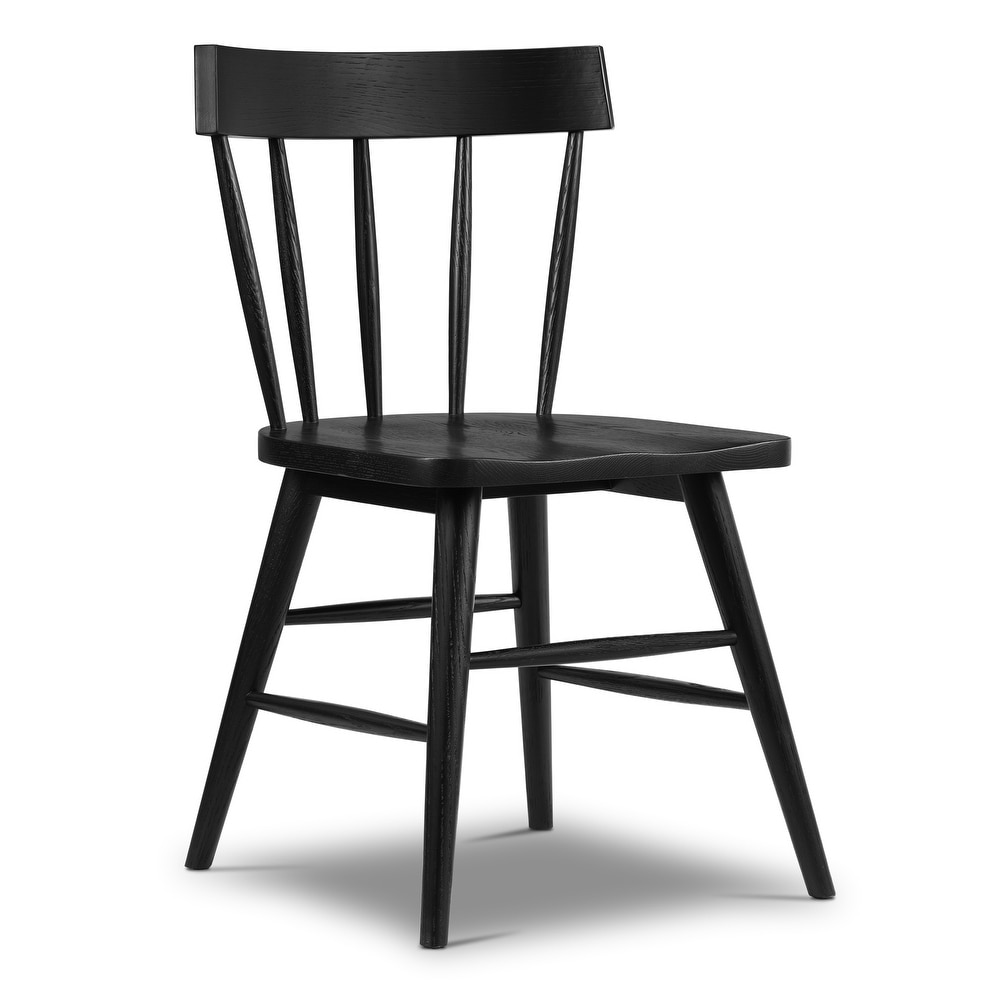 Poly and Bark Hava  Solid Wood Spindle Back Windsor  Dining Chair