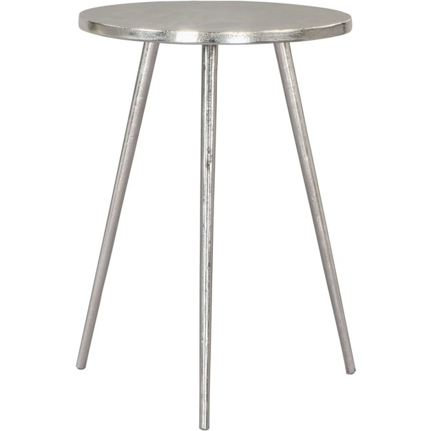 Kane Side Table Aluminum Silver Zm Home