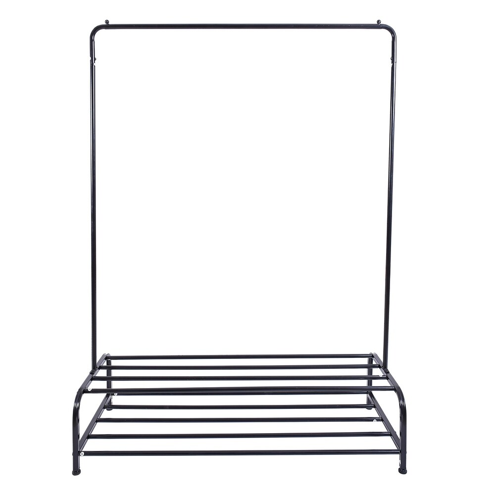 Siavonce Clothing Garment Rack with Shelves