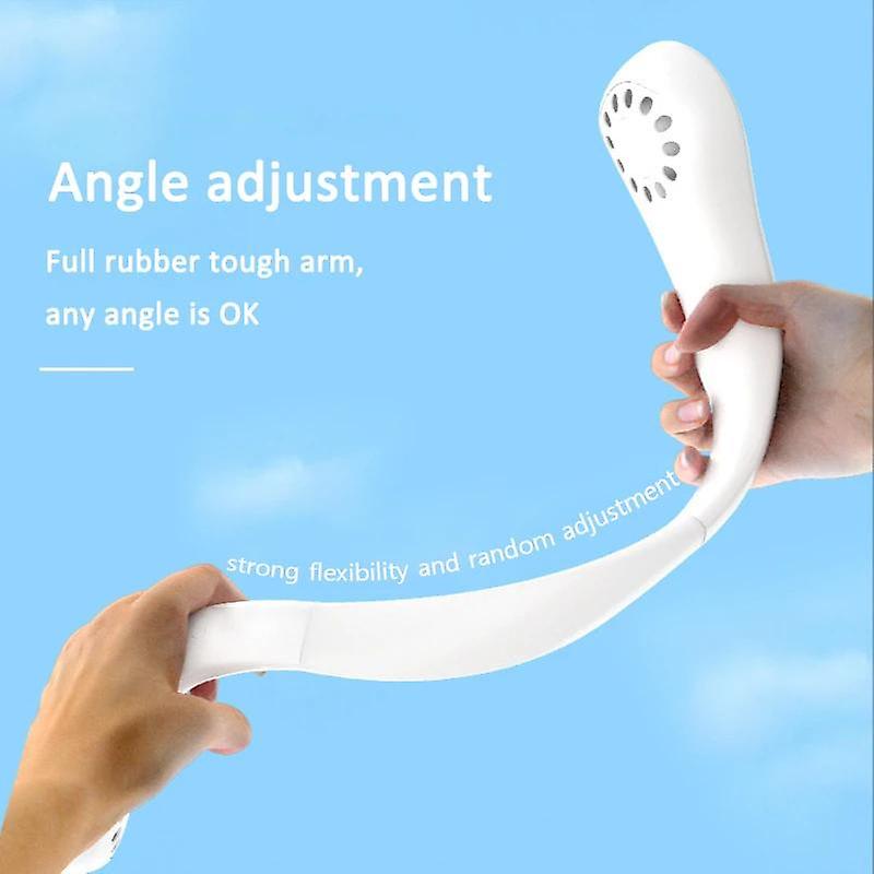 Summer Portable Hanging Neck Fan  Usb Rechargeable Wearable Bladeless Fan