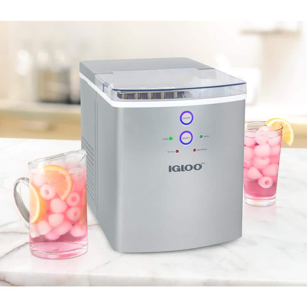 IGLOO 33 lb Portable Ice Maker in Silver