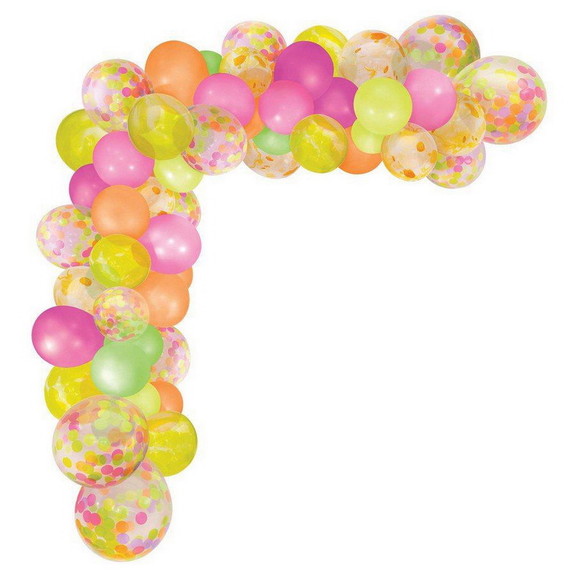 Amscan 644499 Neon Balloon Garland Kit   NS