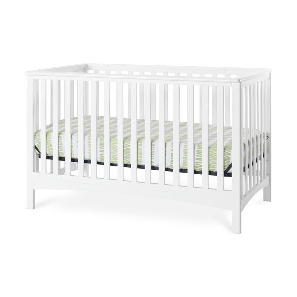 Forever Eclectic London 4-in-1 Convertible Baby Crib, Matte White