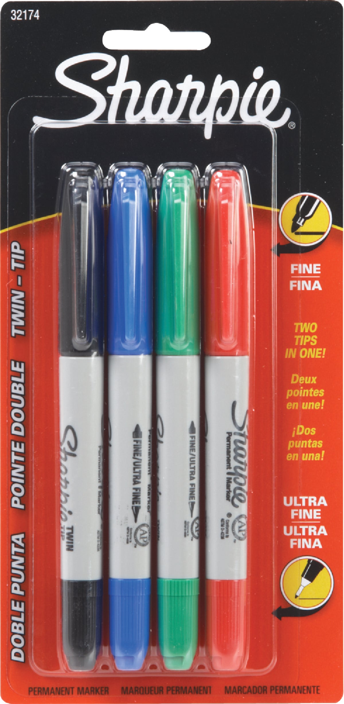 Sharpie Twin Tip Permanent Marker Assorted