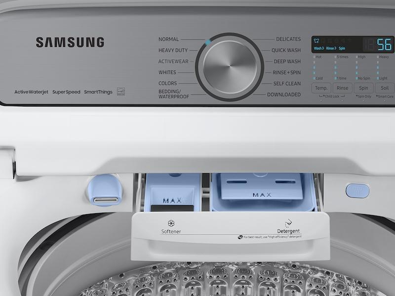 Samsung WA55CG7100AW 5.5 Cu. Ft. Extra-Large Capacity Smart Top Load Washer With Super Speed Wash In White