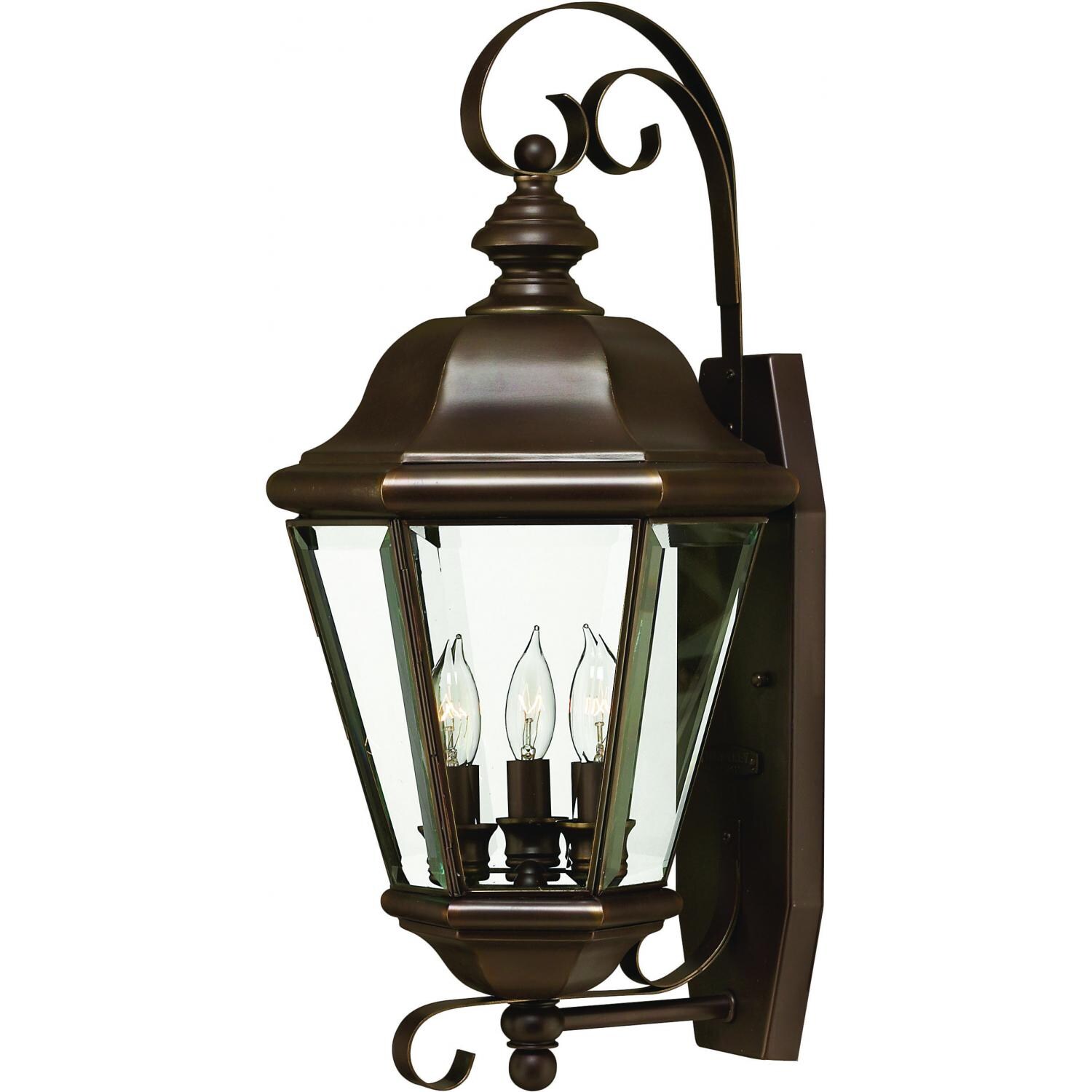 Hinkley Lighting Clifton Park Three Light 22-Inch Outdoor Wall Light