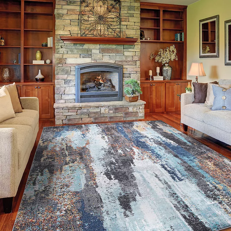 Concord Global Vintage Victoria Abstract Area Rug